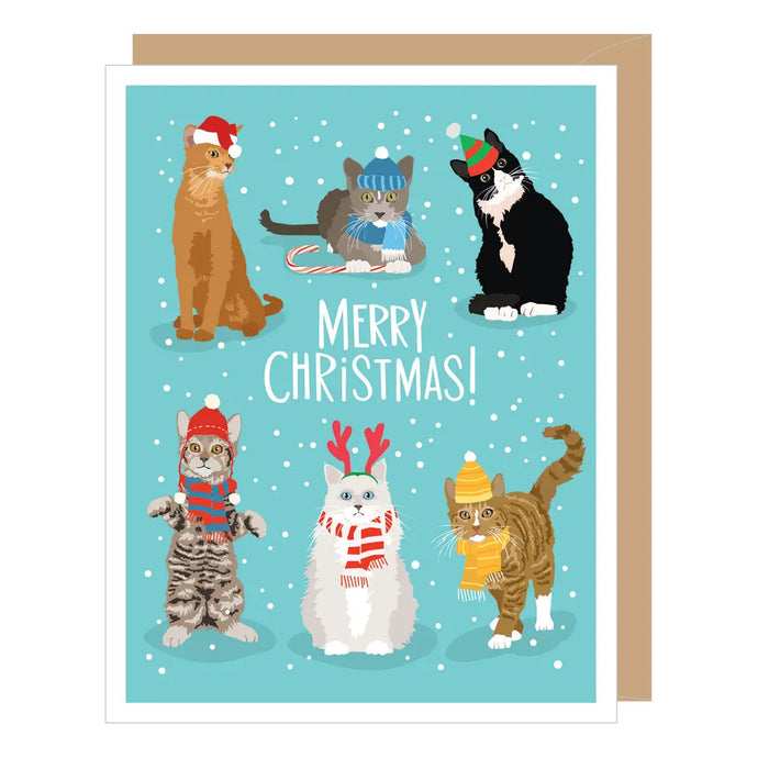 Holiday Cats Christmas Card
