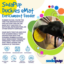 Load image into Gallery viewer, SodaPup Duckies EMAT Enrichment Lick Mat With Suction Cups
