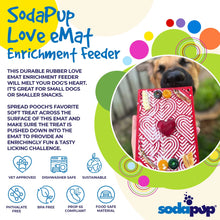 Load image into Gallery viewer, SodaPup Lick Mat &quot;Love&quot; Heart Design
