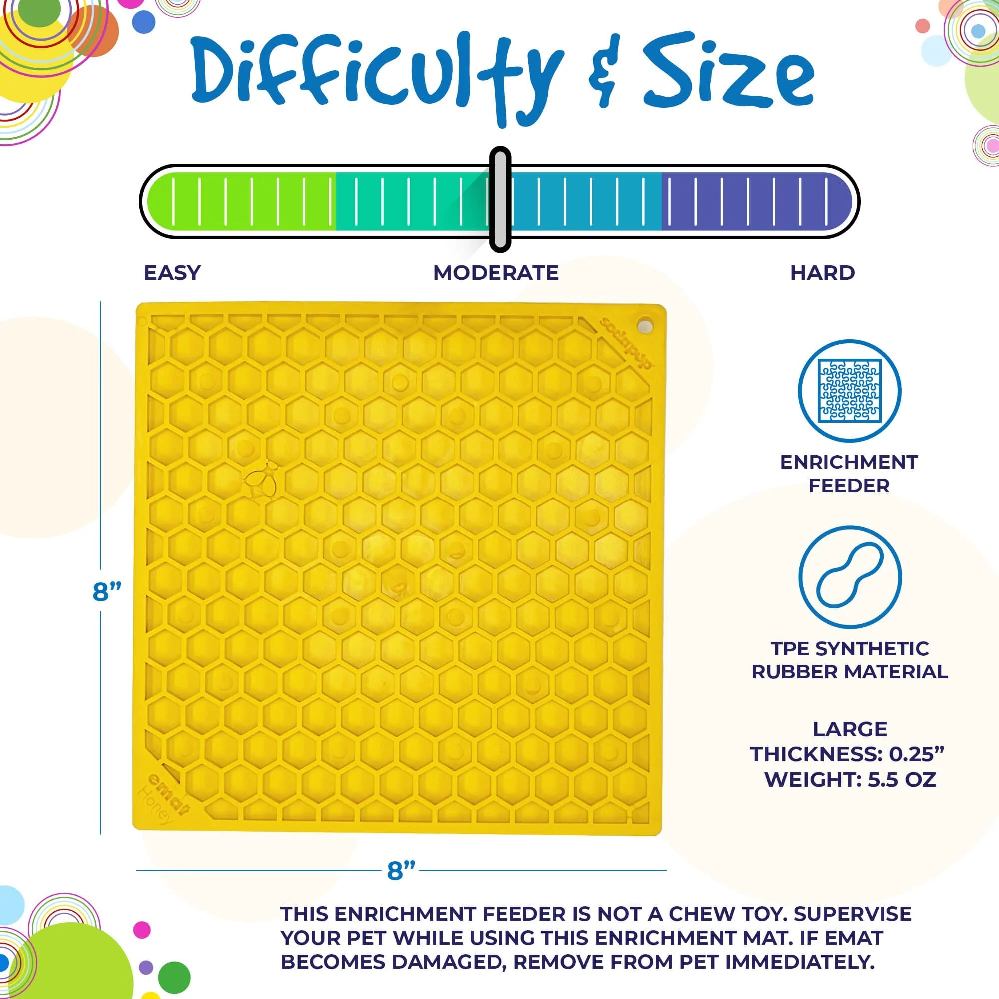 SodaPup Lick Mat Honeycomb Design