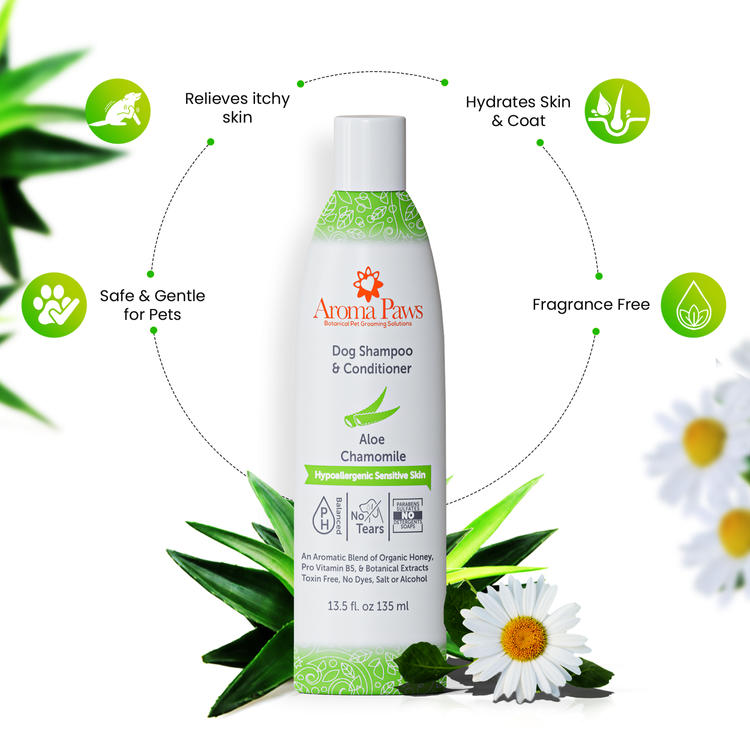 Champú y acondicionador hipoalergénico y sin fragancia 13.5 oz 