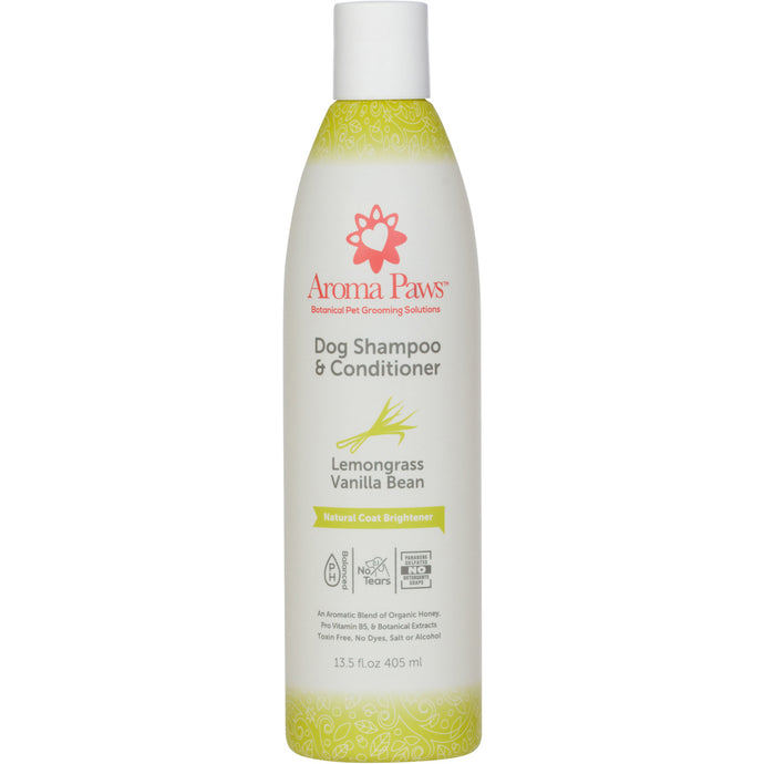 Aroma Paws Lemongrass Vanilla Bean Shampoo & Conditioner Shampoo 13.5oz