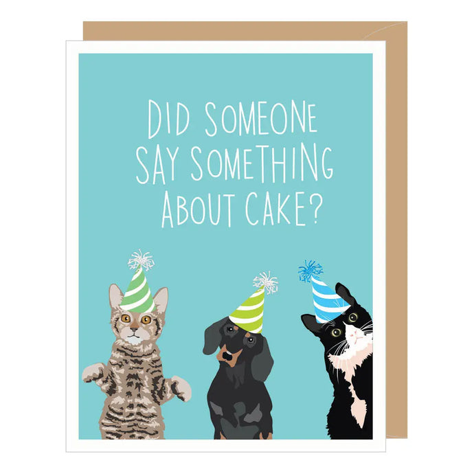 Algo sobre la tarjeta de cumpleaños de la torta