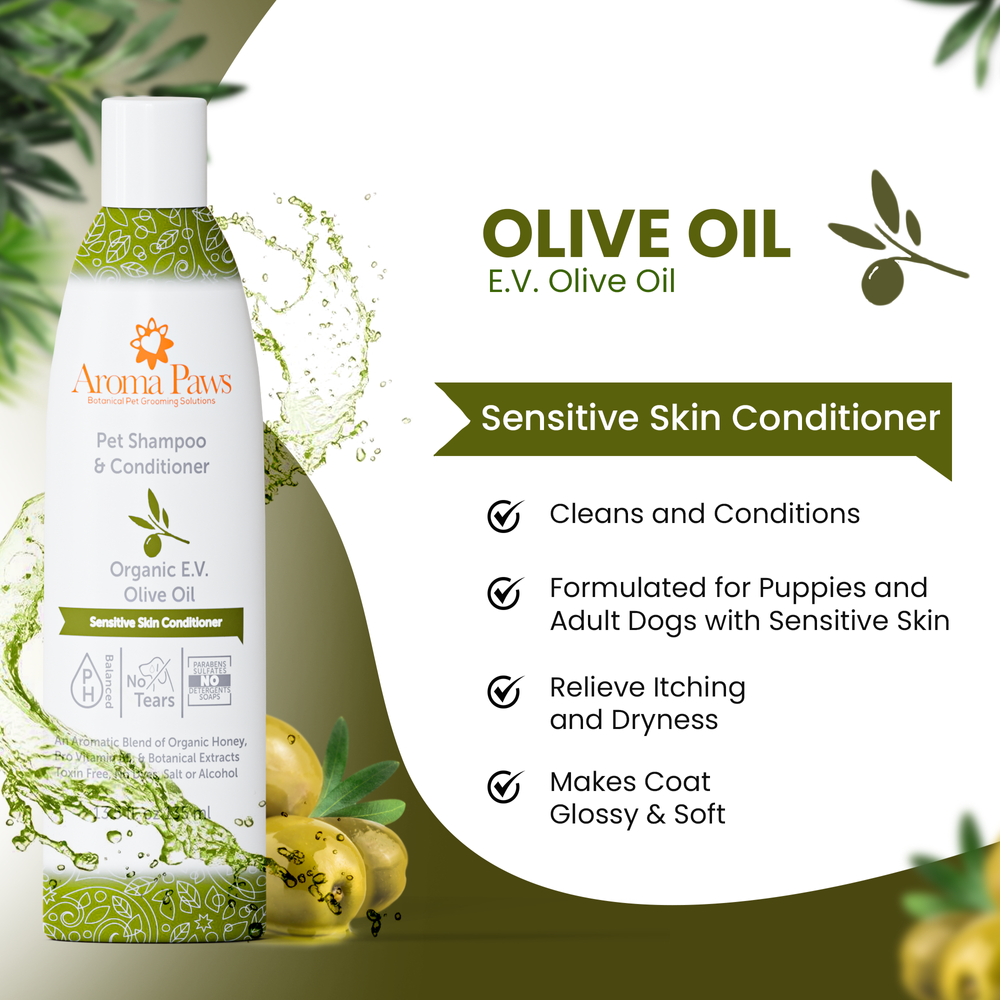 Aroma Paws Organic Olive Oil Shampoo & Conditioner 13.5oz