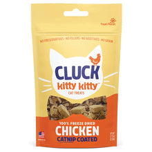 Load image into Gallery viewer, Cluck Freeze Dried Chicken Catnip Coated .75oz
