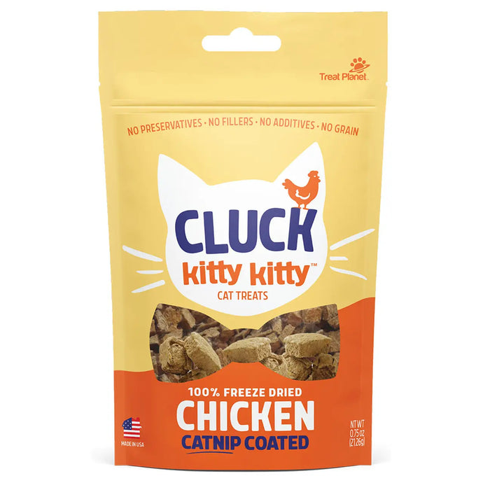 Cluck Freeze Dried Chicken Catnip Coated .75oz