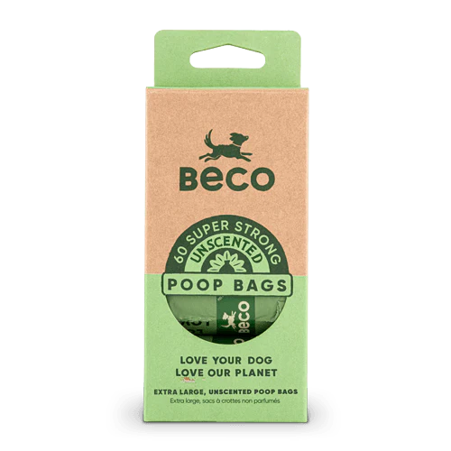 Beco Poop Bags Unscented, Eco-Friendly 60ct