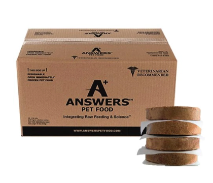 Answers+ Detailed Formula Raw Chicken Frozen Dog Food