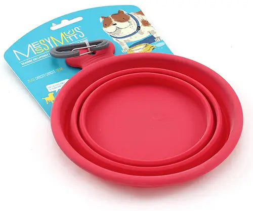 Silicone Collapsible Bowl - Red