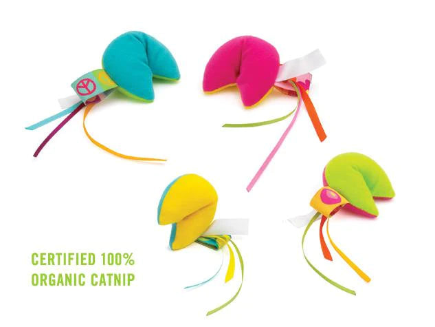 Juguetes de hierba gatera de galleta de la fortuna 