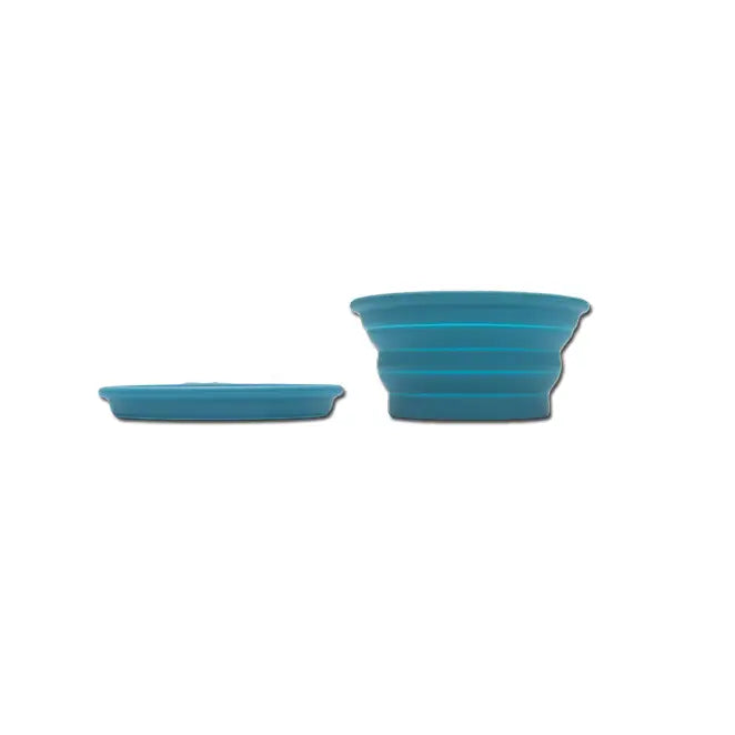 Messy Mutts Silicone Collapsible Bowl - Blue