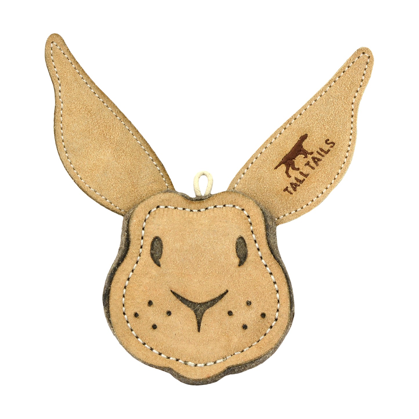 Tall Tails Natural Leather Rabbit Toy, 4"