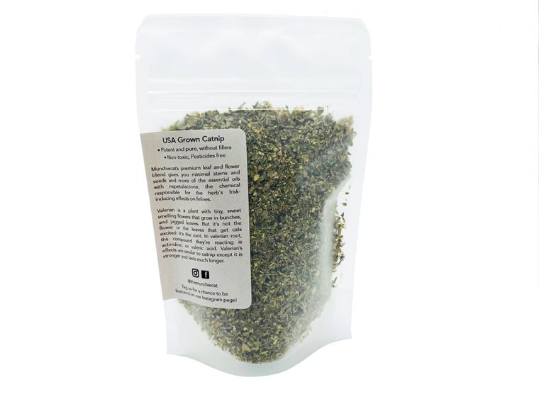 Organic Catnip + Valerian Root Blend USA Grown - (15g)