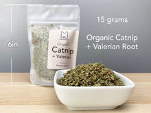 Load image into Gallery viewer, Organic Catnip + Valerian Root Blend USA Grown - (15g)
