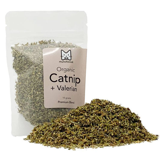 Organic Catnip + Valerian Root Blend USA Grown - (15g)