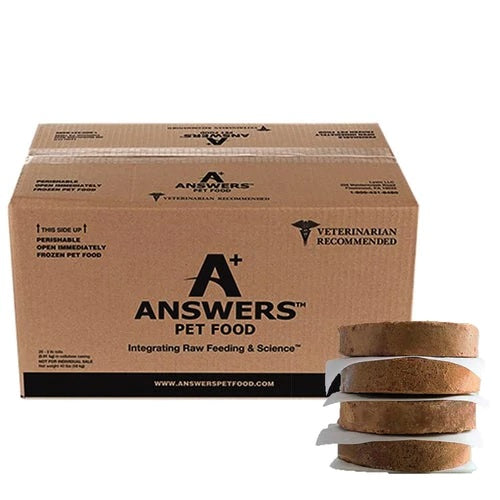 Answers+ Detailed Formula Raw Pork Frozen Dog Food