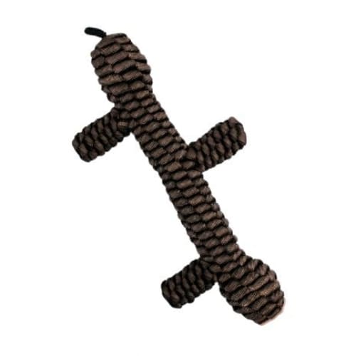 Juguete de palo trenzado marrón de colas altas, 9 pulgadas