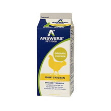 Load image into Gallery viewer, Answers+ Detailed Formula Raw Chicken Frozen Dog Food
